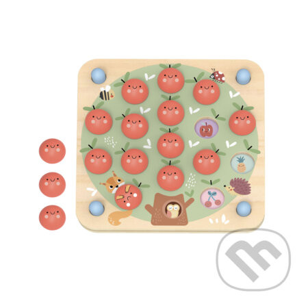 Drevené Pexeso Jablká Pastel - Tooky Toy