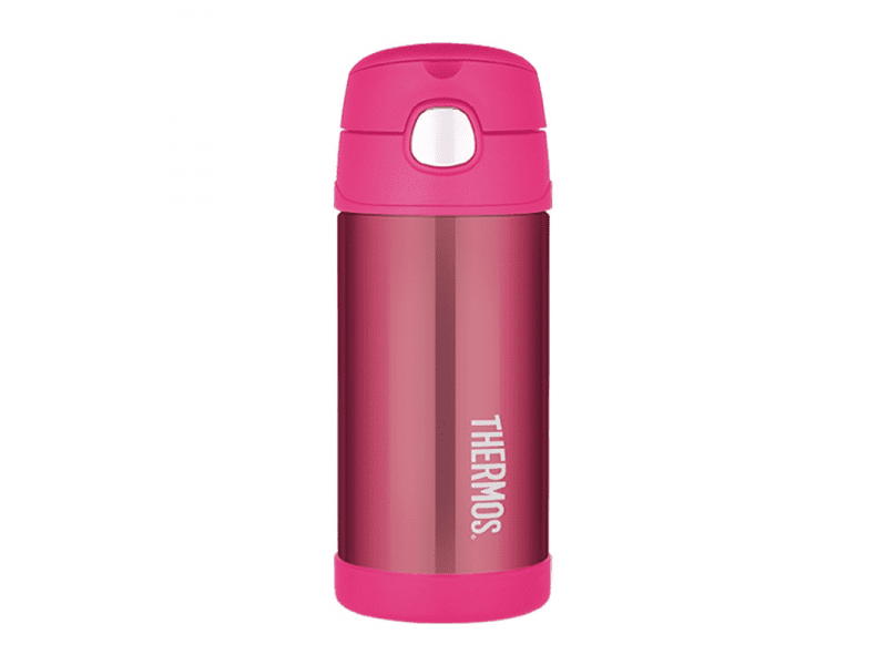 Thermos Dětská termoska s brčkem - růžová