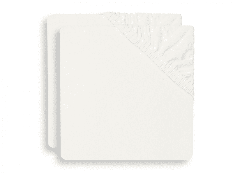 Jollein Prostěradlo napínací 120x60 cm 2 ks Ivory