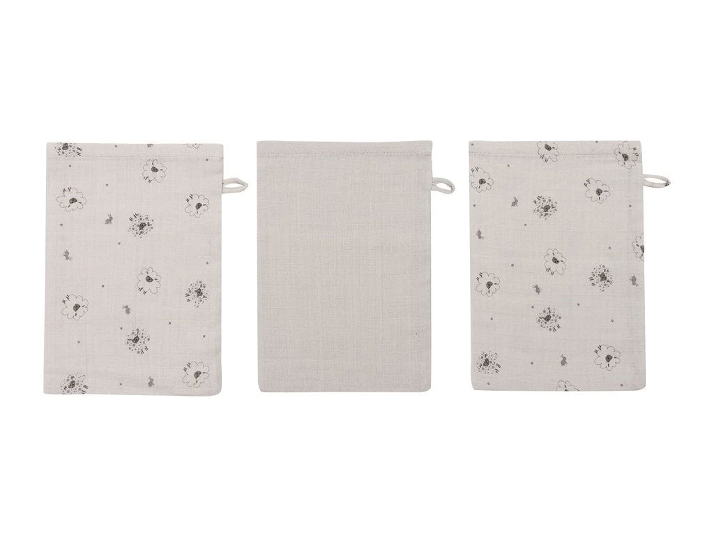 Bebe-Jou Bambusové mušelínové žínky Bébé-Jou Tiny Sheep 3ks