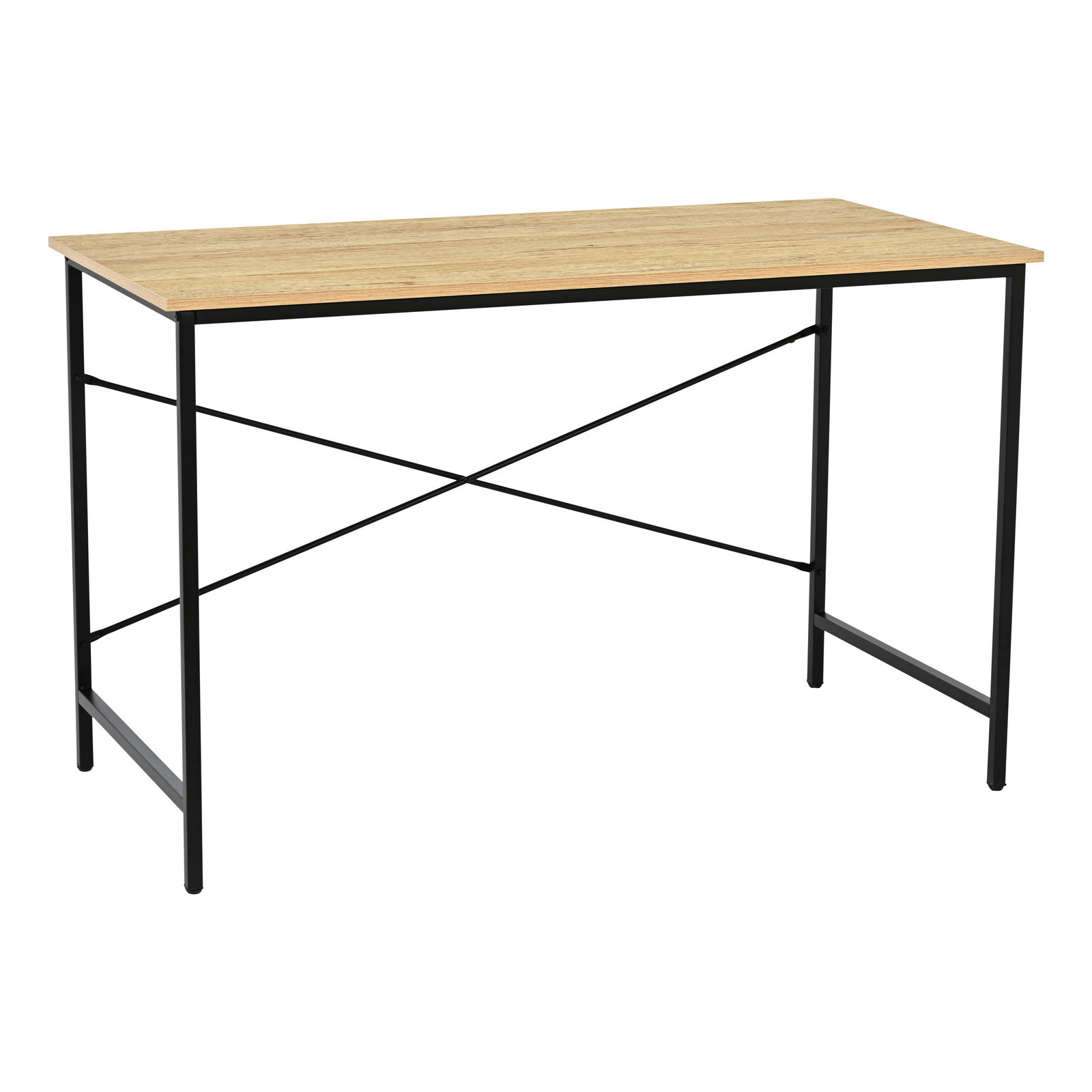 IDA Psací stůl Borga - 120 × 60 cm dekor dub, černá konstrukce