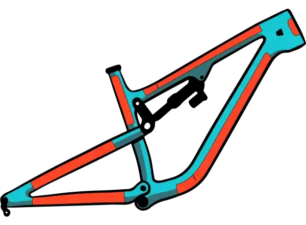 RideWrap set ochranných fólií na rám 60 % pokrytí pro pevná horská kola Lesklá