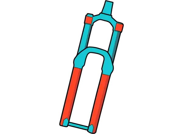 RideWrap Covered polep vidlice lesklý