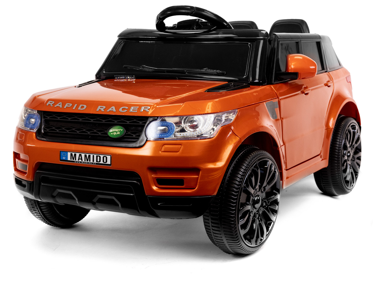 Mamido Mamido Elektrické autíčko Land Rapid Racer oranžový