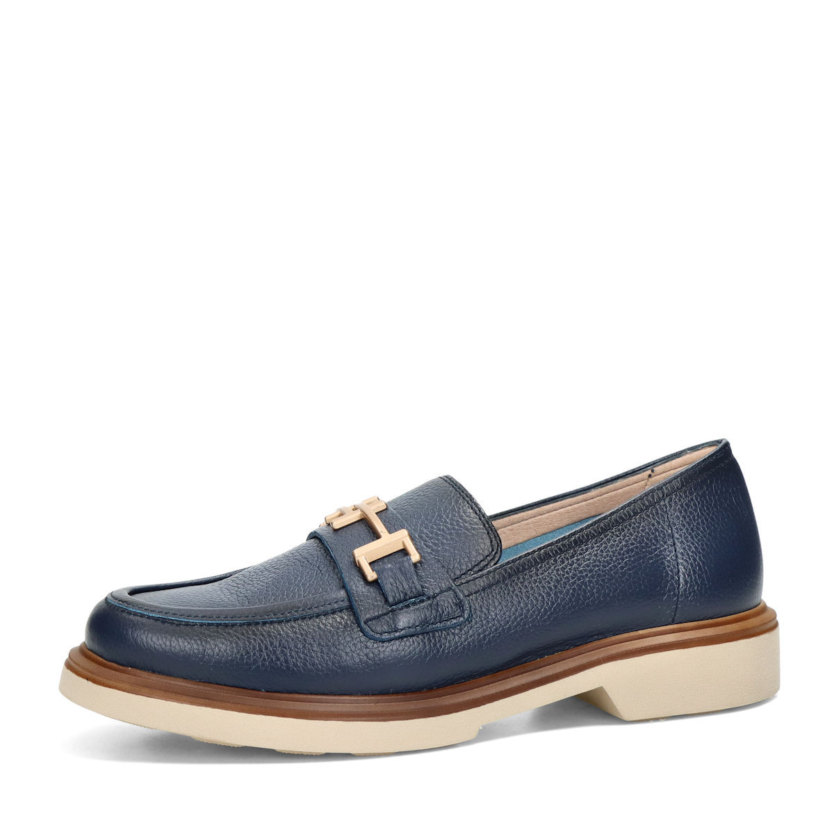 Hispanitas dámské kožené polobotky - tmavomodré - 37