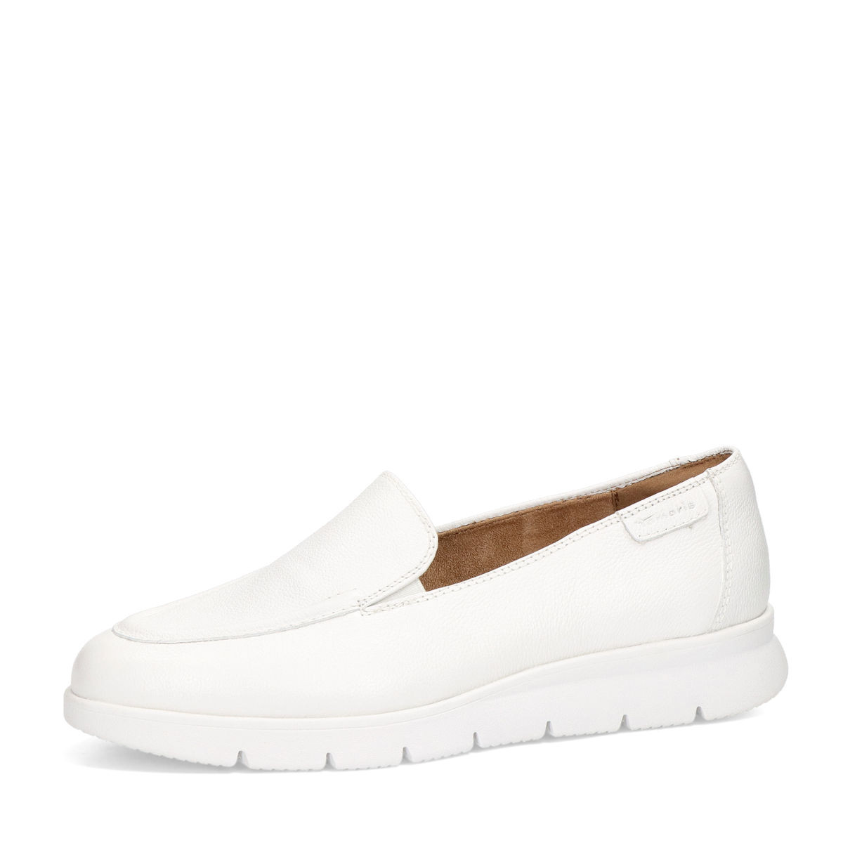 Tamaris dámské kožené polobotky - bílé - 36