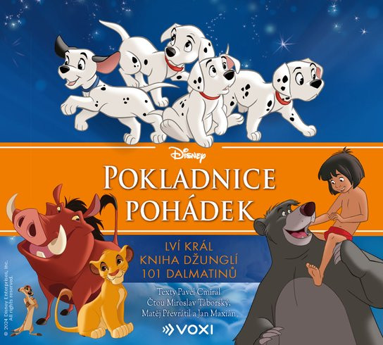 Disney - Lví král, Kniha džunglí, 101 dalmatinů