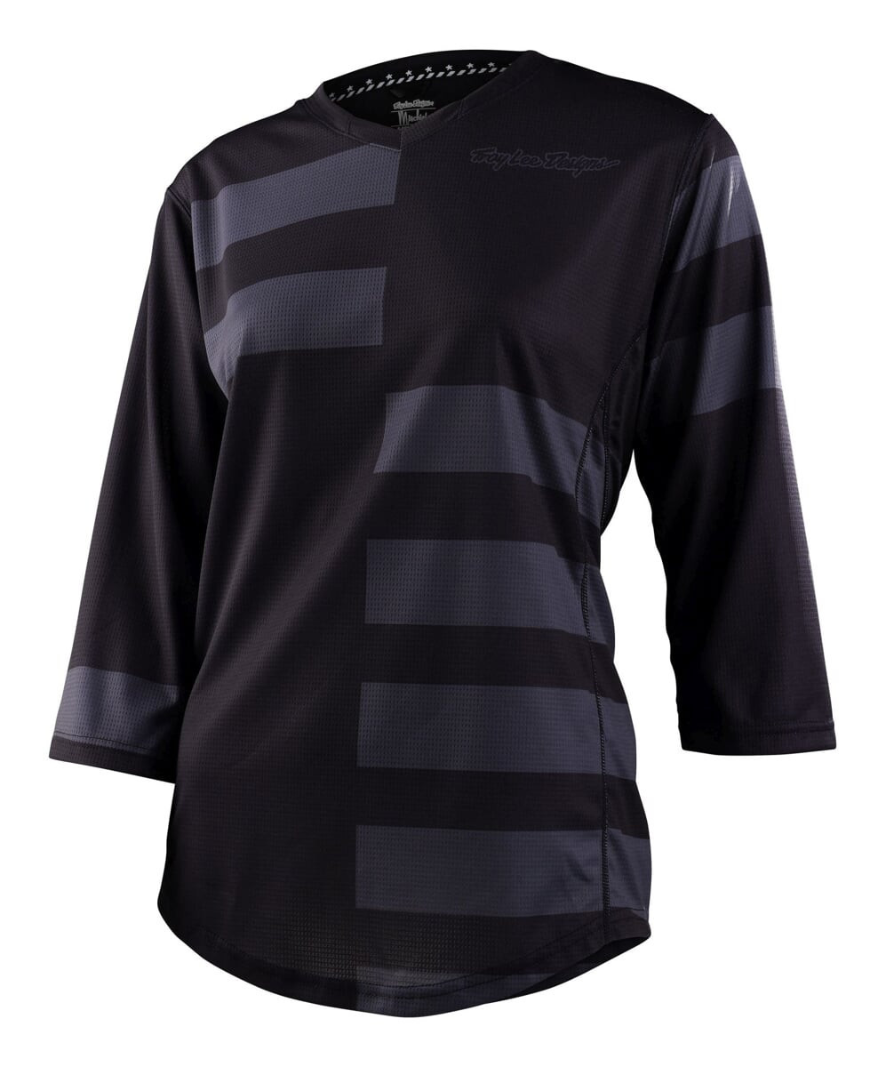 Dámský cyklistický dres Troy Lee Designs Mischief - Split Stripe Black Velikost: XS