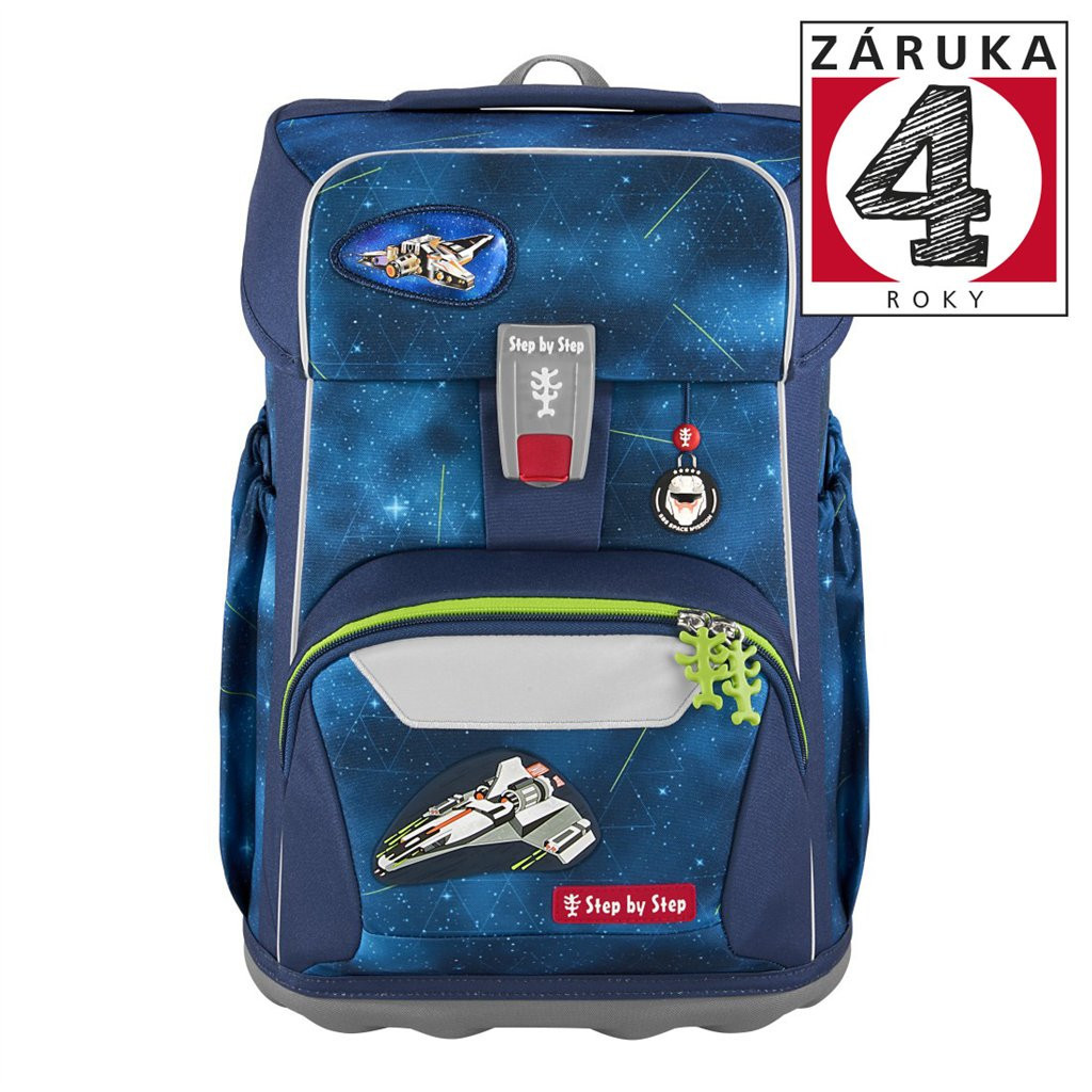 Školní aktovka Step by Step GIANT Starship Galactus, pro prvňáčky - 5dílný set, certifikát AGR