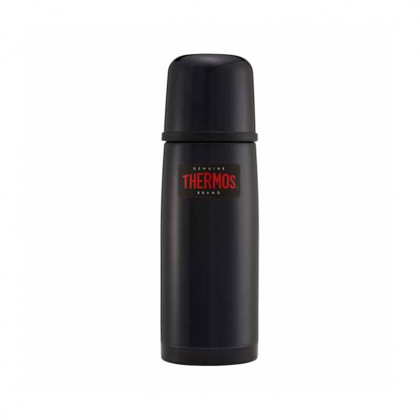 Termoska s tlačítkovým uzávěrem a šálkem Thermos Mountain 350 ml - navy