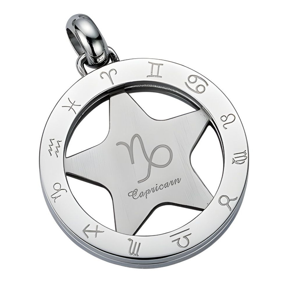 Přívěsek na řetízek na krk Gaira Symbol Kozoroh - stříbrný