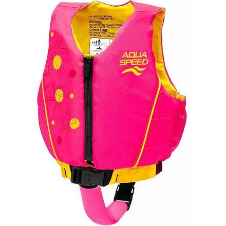 Aqua-Speed Swim Star plavecká vesta růžová