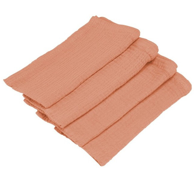 Ubrousky bavlněné broskvové 40x40 cm 4 ks