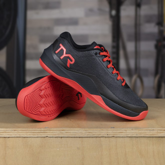 TYR Pánské tréninkové boty CXT-2CEE Elite Carbon - black/red CXT2CEE-002