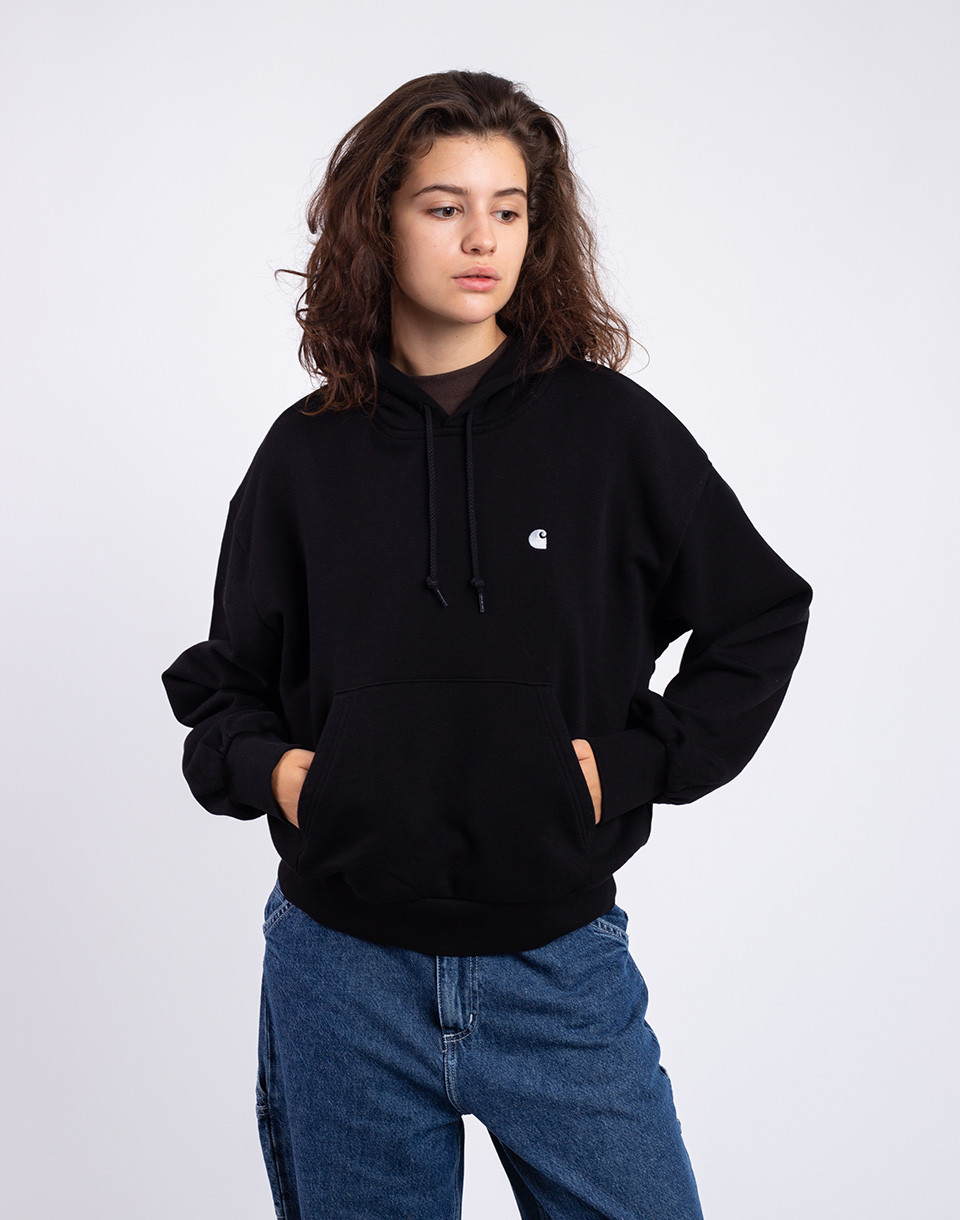 Carhartt WIP W' Hooded Casey Sweatshirt Black / Silver XS