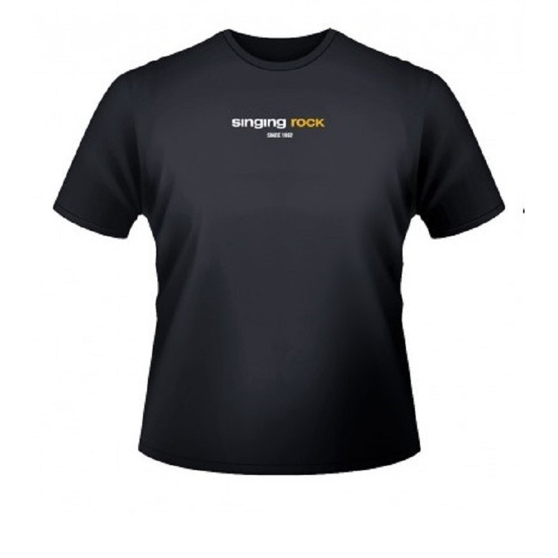 Singing Rock Pánské tričko Singing Rock Backbone Černá