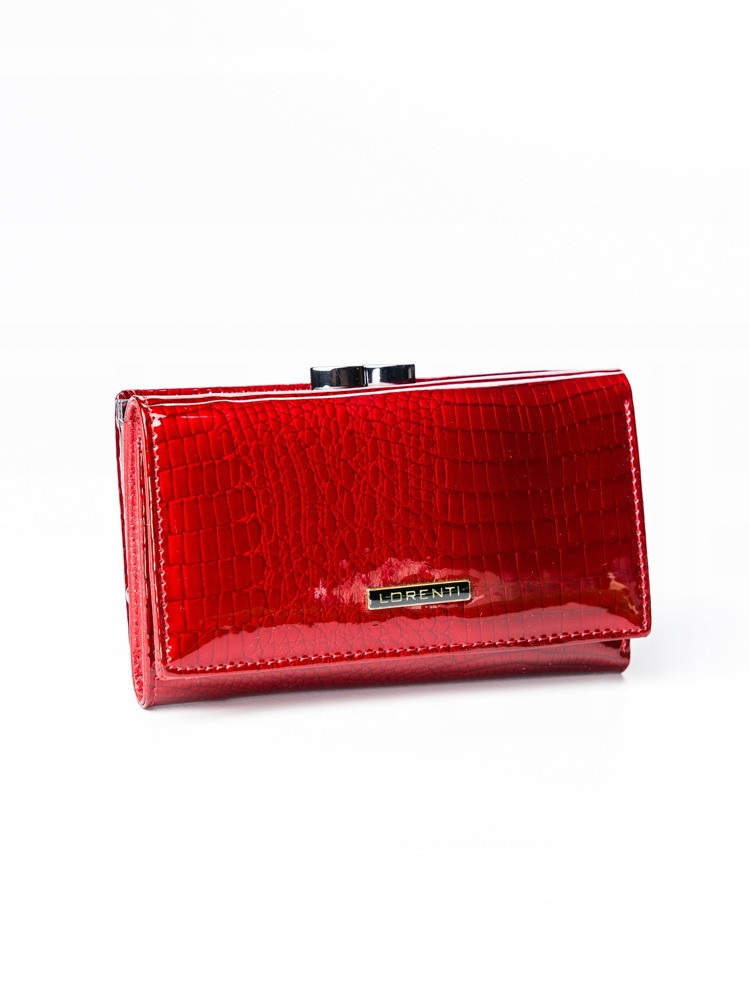 Lesklá dámská peněženka Giulia, červená