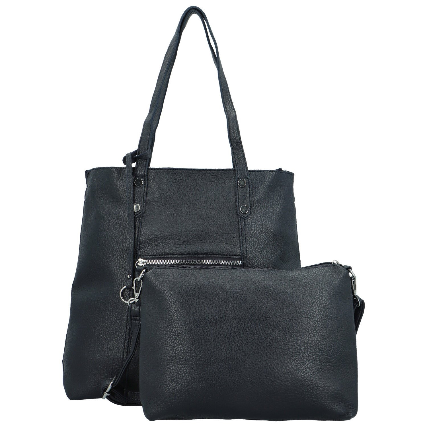 Trendy sada dámských koženkových kabelek Gianmo, tmavě modrá