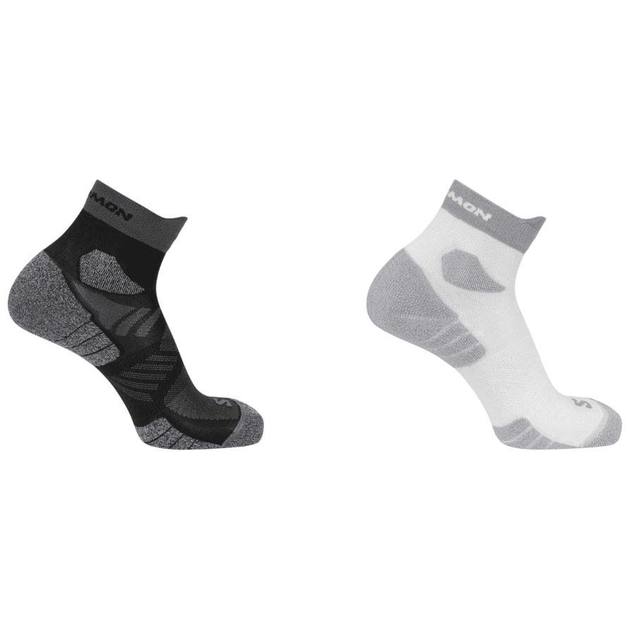 Ponožky Salomon Aero Ankle 2-Pack Velikost ponožek: 36-38 / Barva: černá/bílá