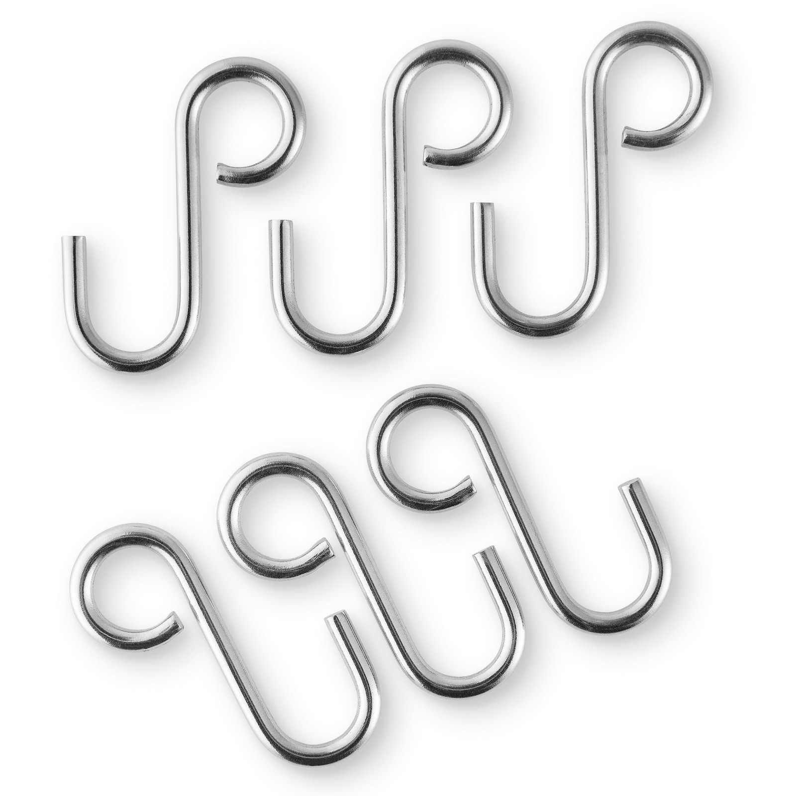 Háček na kuchyňskou tyč 3,7 cm, sada 6 ks, nerezová ocel, Eva Solo