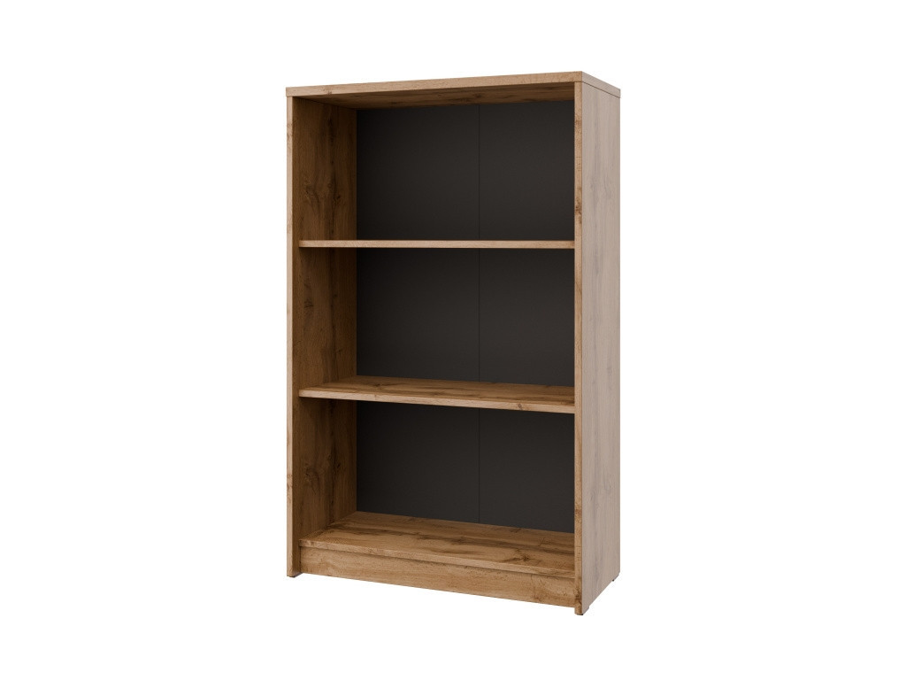 Regál nízký NEJBY GIANNI, dub wotan/antracit