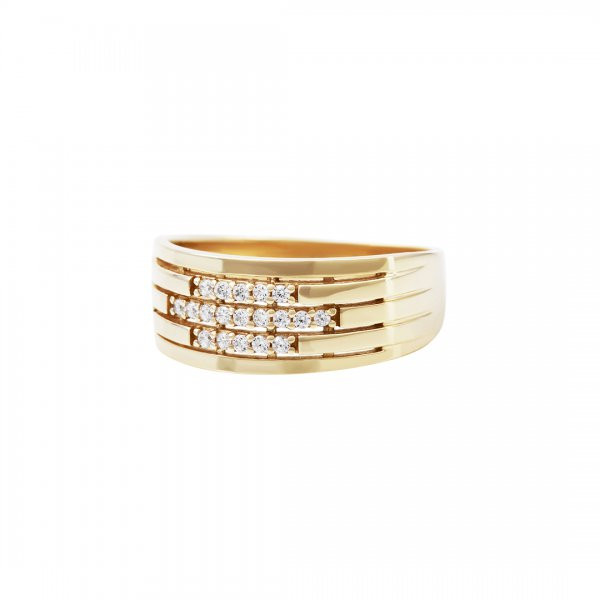 Prsten se syntetickými kameny 226-185-1335 50-3.65g