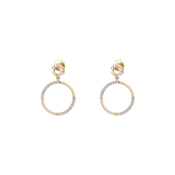 Náušnice s brilianty 234-476-883800 2.15g