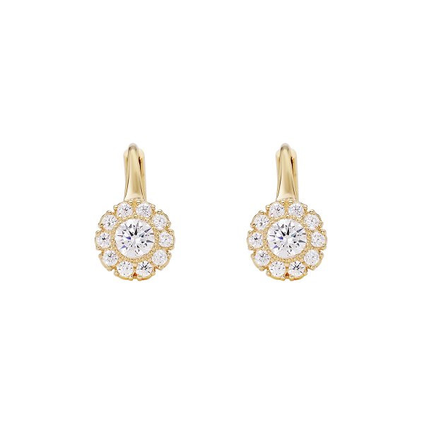 Náušnice se syntetickými kameny 236-185-001295 2.55g