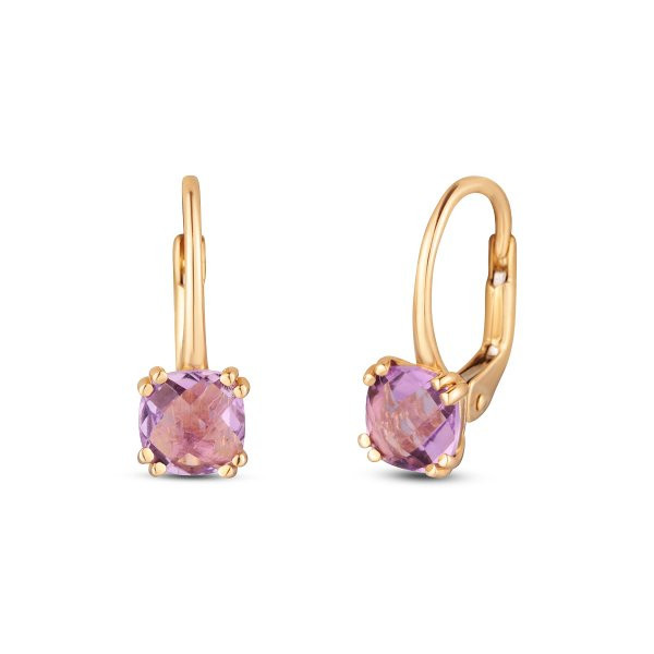 Náušnice se syntetickými kameny 236-087-002414 2.05g