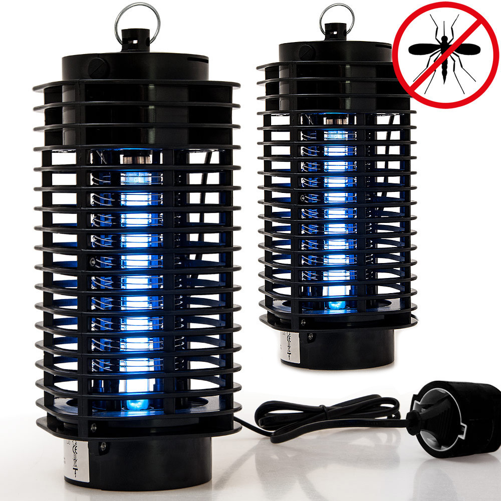 Elektrický lapač hmyzu 2 kusy | černý