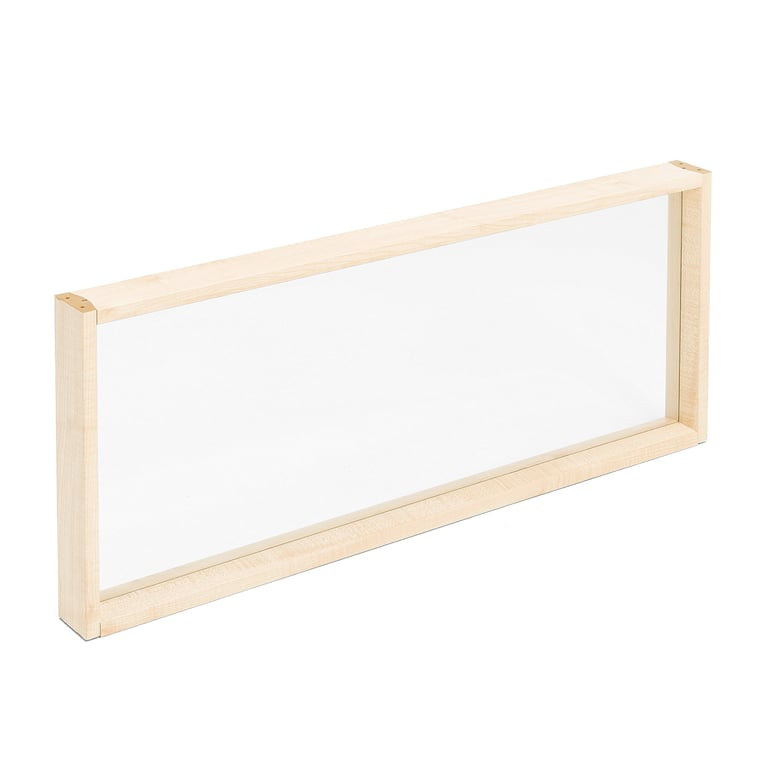 Nástavec na paraván DUO, 1000x400 mm, bříza, sklo