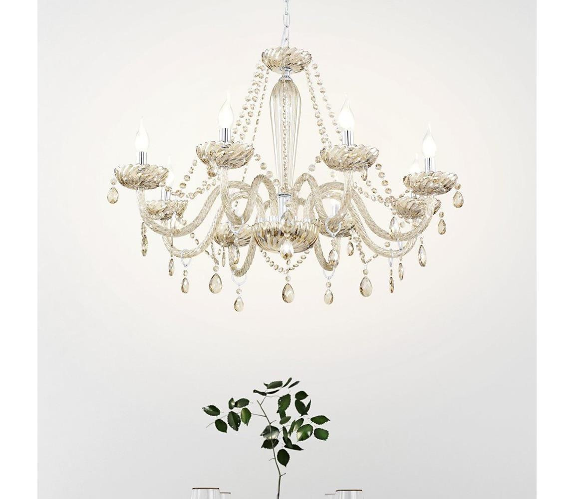 Eglo Eglo 39093 - Lustr BASILANO 8xE14/40W/230V