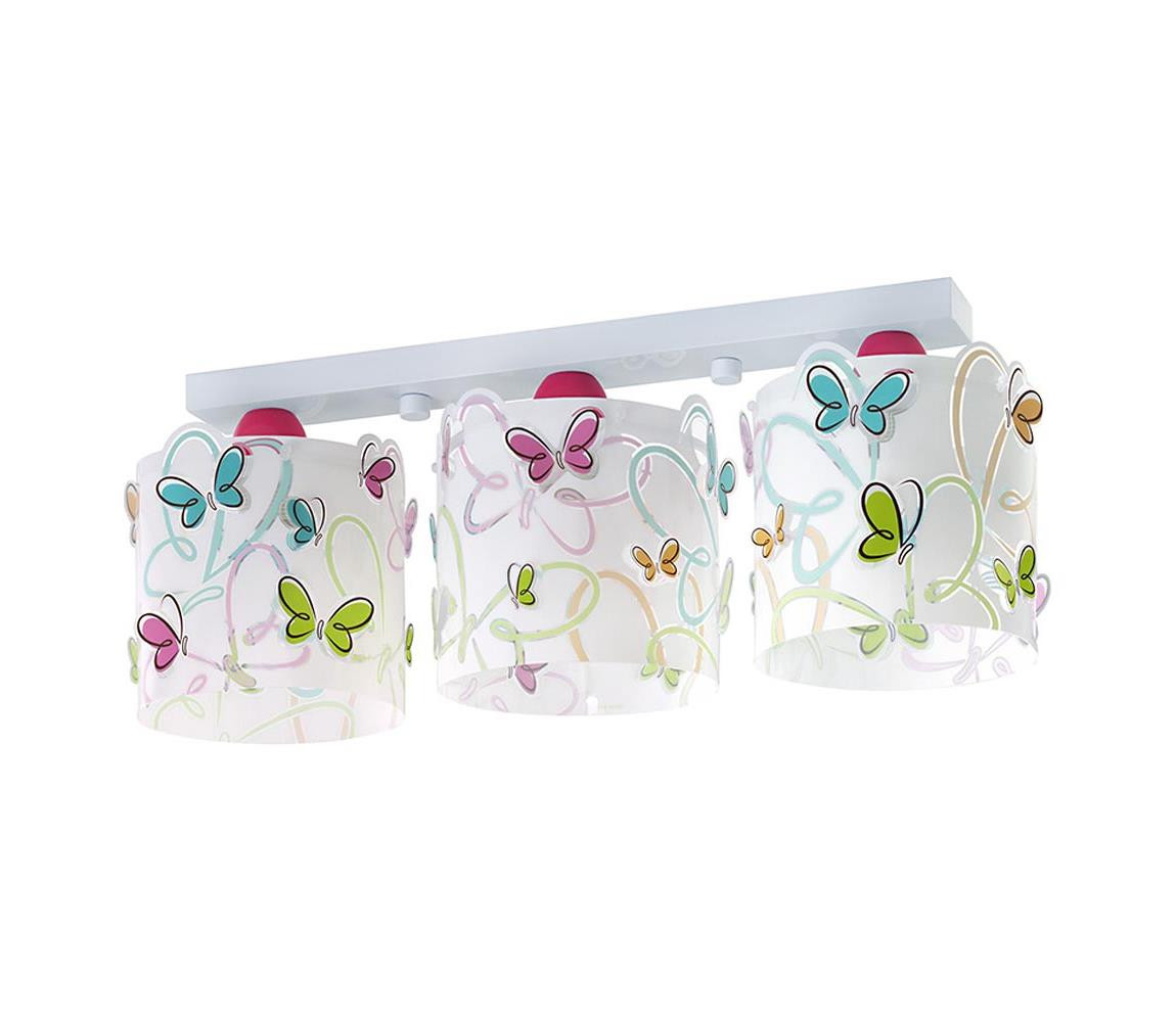 Dalber Dalber D-62143 - Dětské stropní svítidlo BUTTERFLY 3xE27/60W/230V