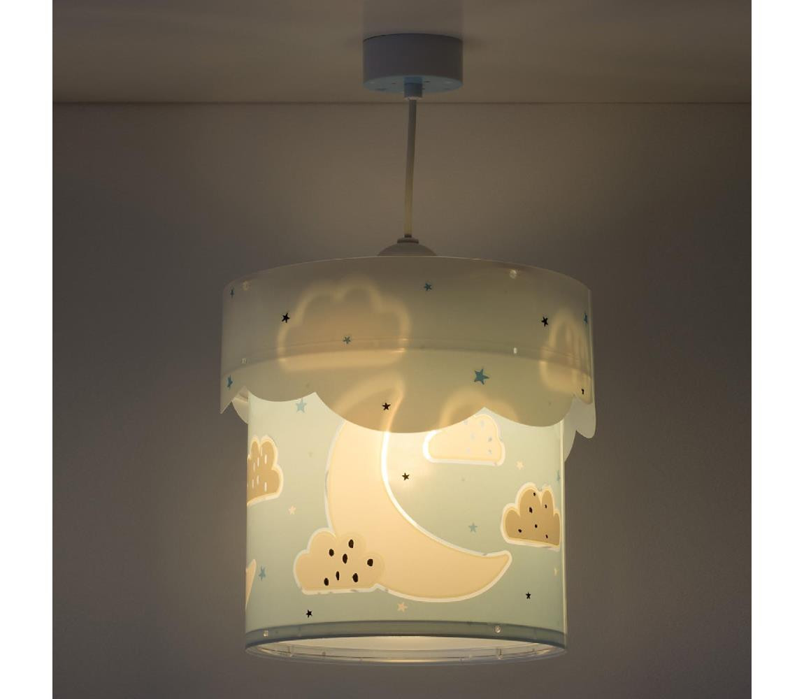 Dalber Dalber 61232T - Dětský lustr MOON 1xE27/60W/230V