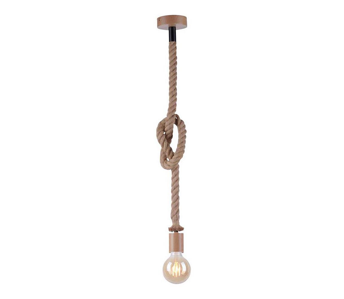 Leuchten Direkt Leuchten Direkt 13572-79 - Lustr na lanku DIY 1xE27/10W/230V hnědá