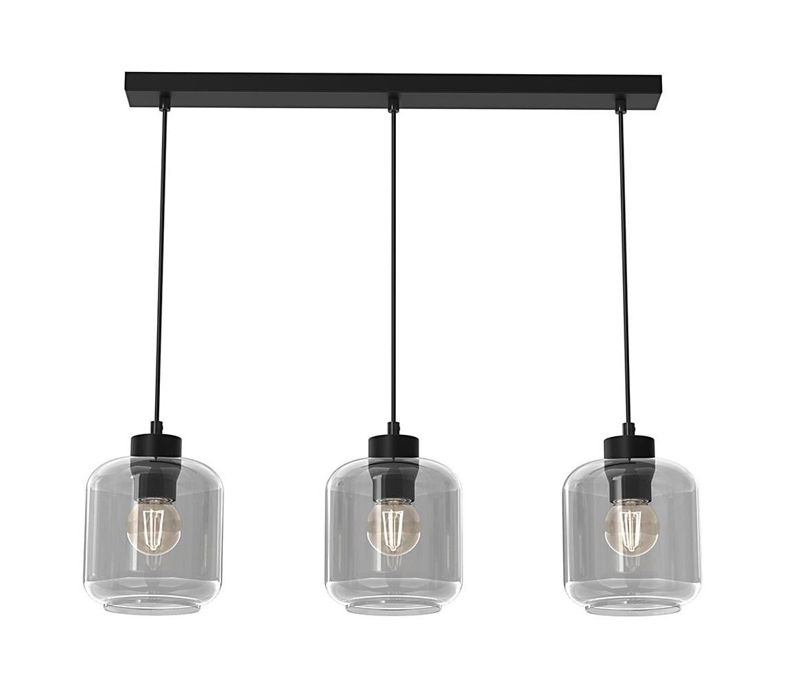 Lustr na lanku SOMBRA 3xE27/60W/230V šedá