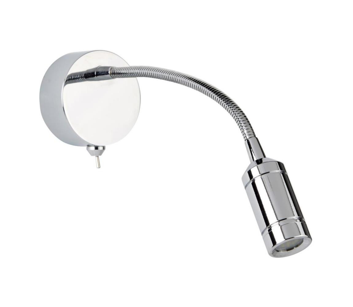 Searchlight Searchlight 2256CC - LED Flexibilní lampička ADJU LED/1W/230V