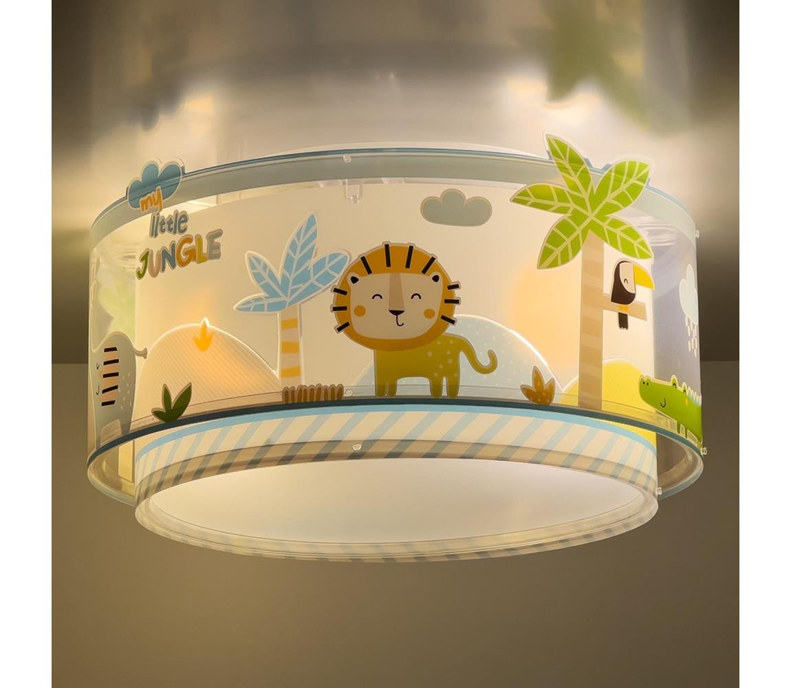Dalber Dalber 76116 - Dětské stropní svítidlo JUNGLE 2xE27/15W/230V