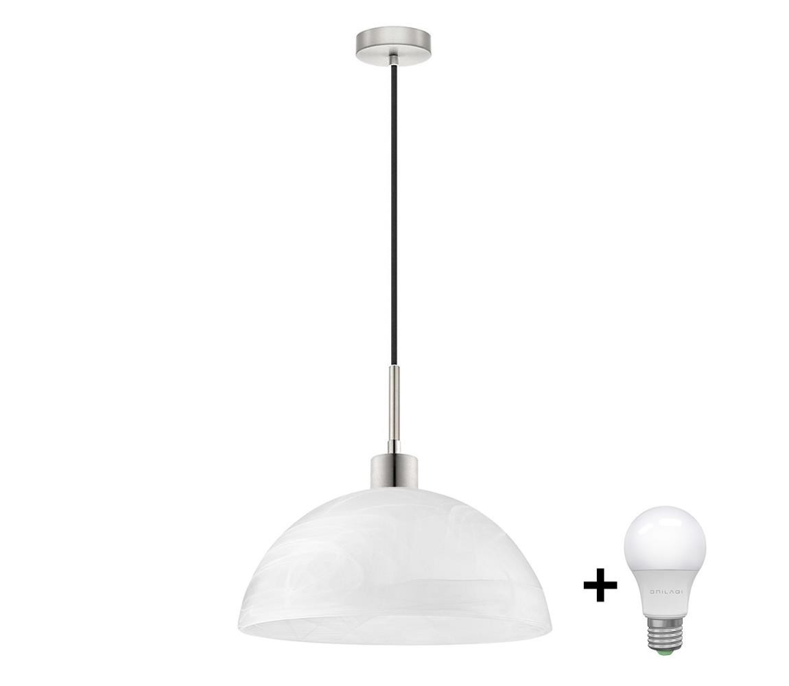 Eglo LED Lustr na lanku 1xE27/60W/230V bílá