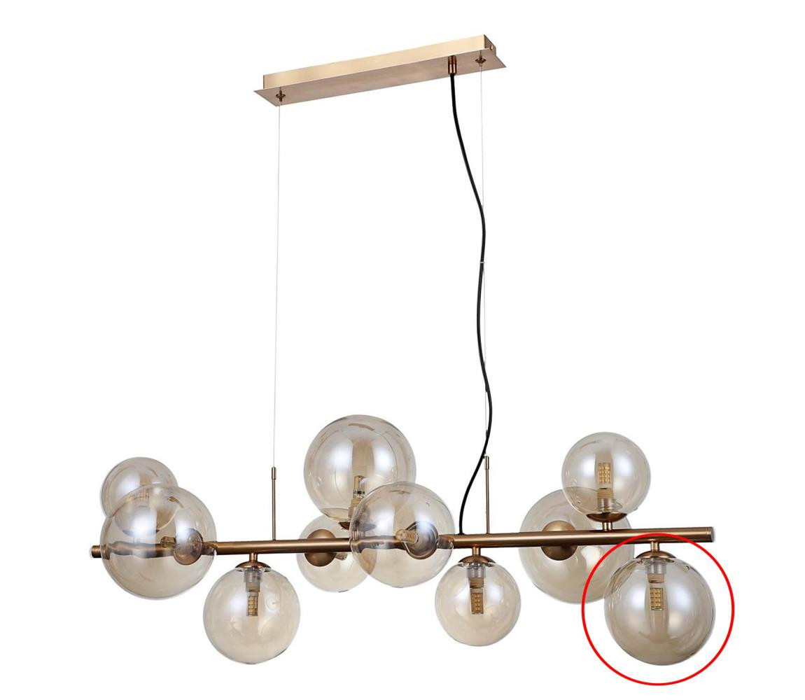 - Náhradní sklo k lustru a nástěnnému svítidlu CANELLO G9 pr. 15 cm hnědá