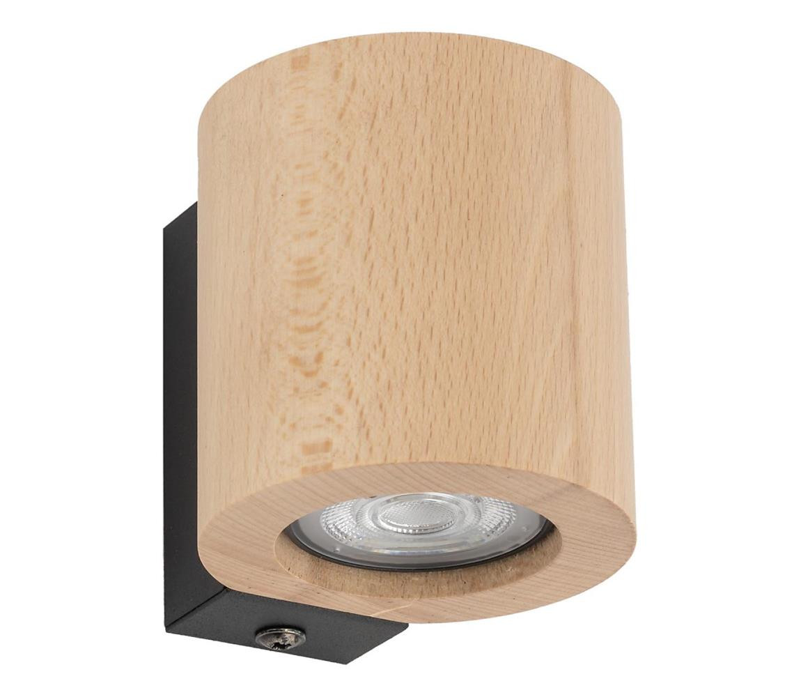 Nástěnné bodové svítidlo EVE 1xGU10/10W/230V buk