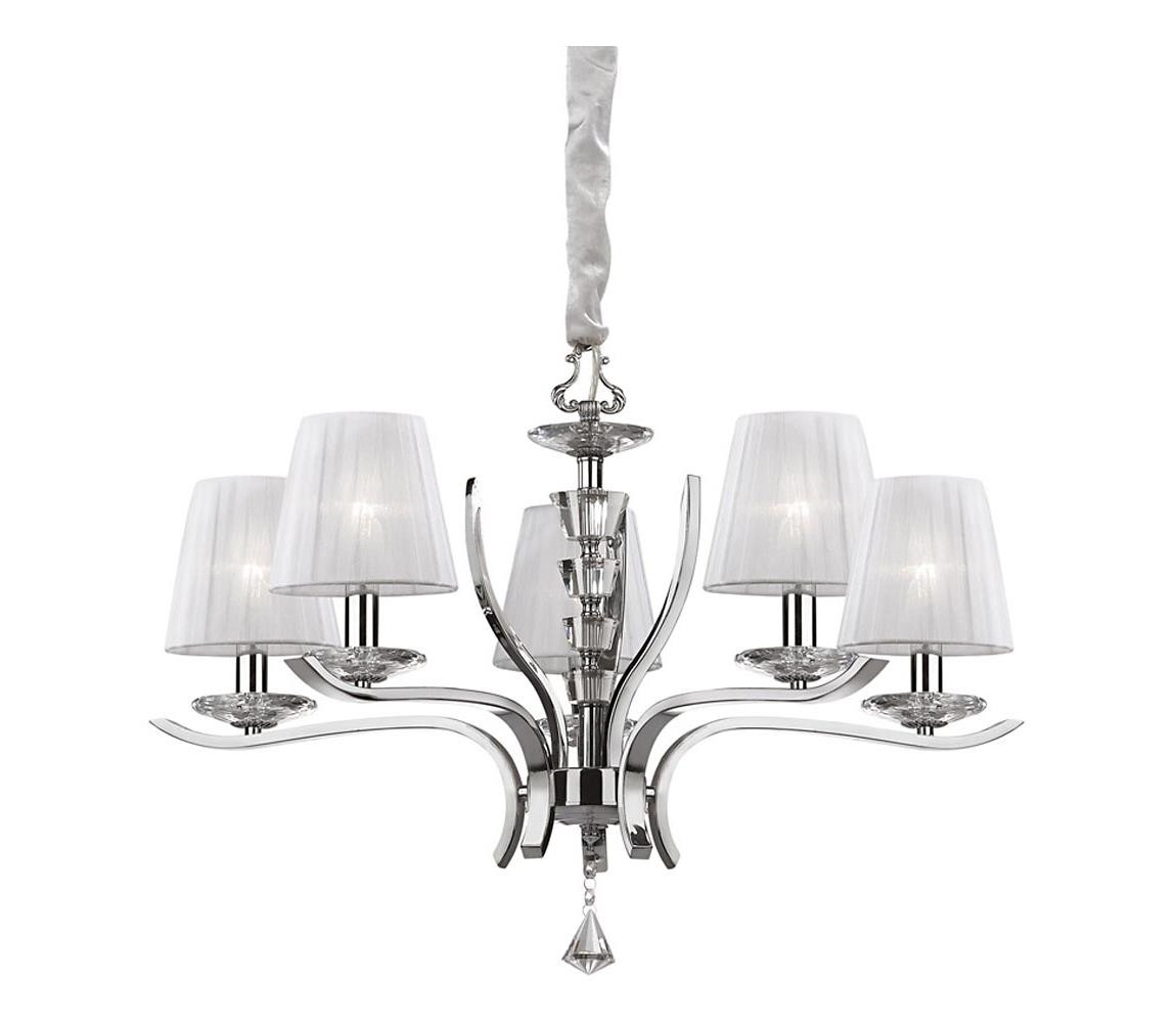 Ideal Lux Ideal Lux - Lustr na řetězu PEGASO 5xE14/28W/230V pr. 72 cm lesklý chrom