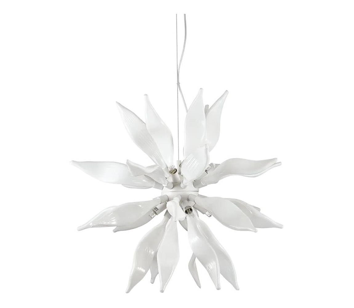 Ideal Lux Ideal Lux - LED Lustr na lanku LEAVES 8xG9/3W/230V pr. 63 cm bílá
