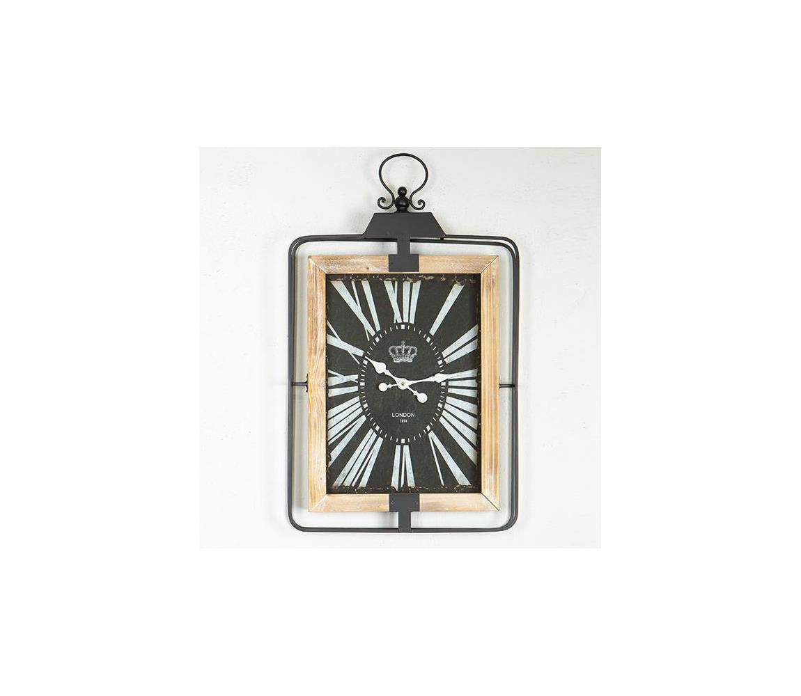 Eurolamp Nástěnné hodiny 1xAA 76x46 béžová/černá