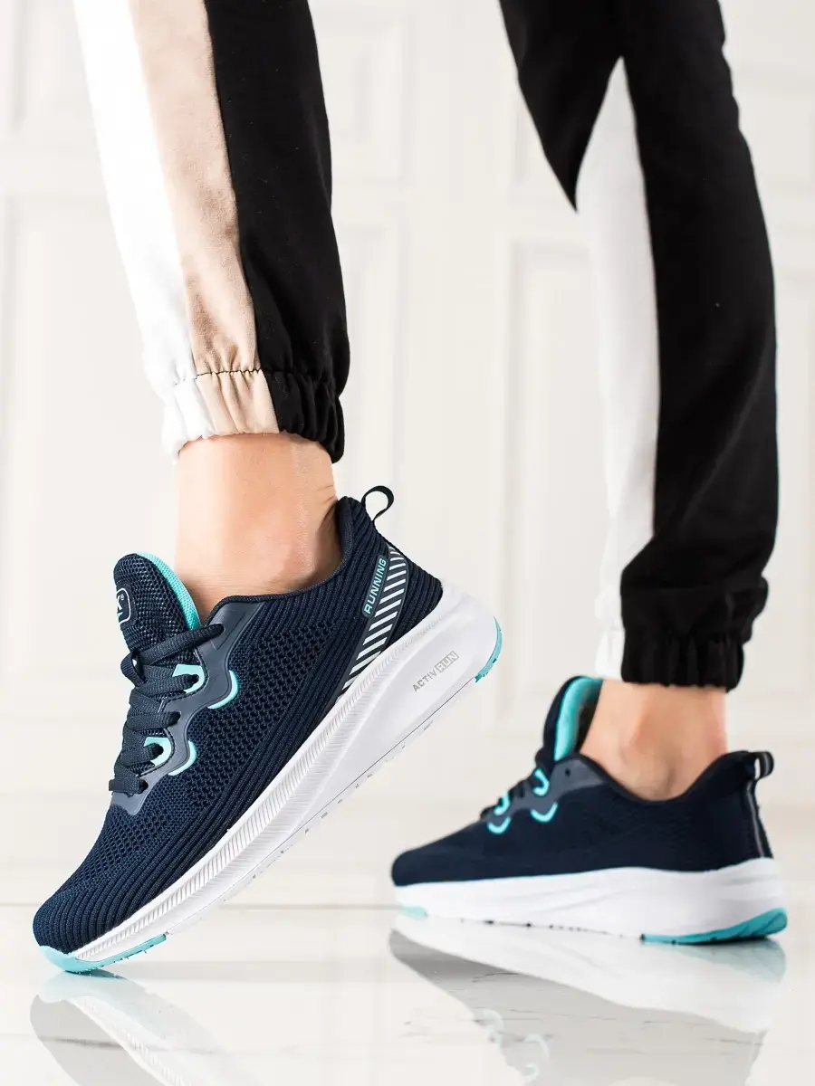 Trendy tmavě modré tenisky dámské bez podpatku