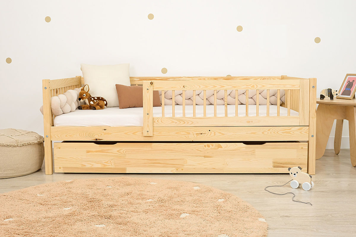 Ourbaby® Children's bed Teddy Plus - natural postel 160x80 cm přírodní