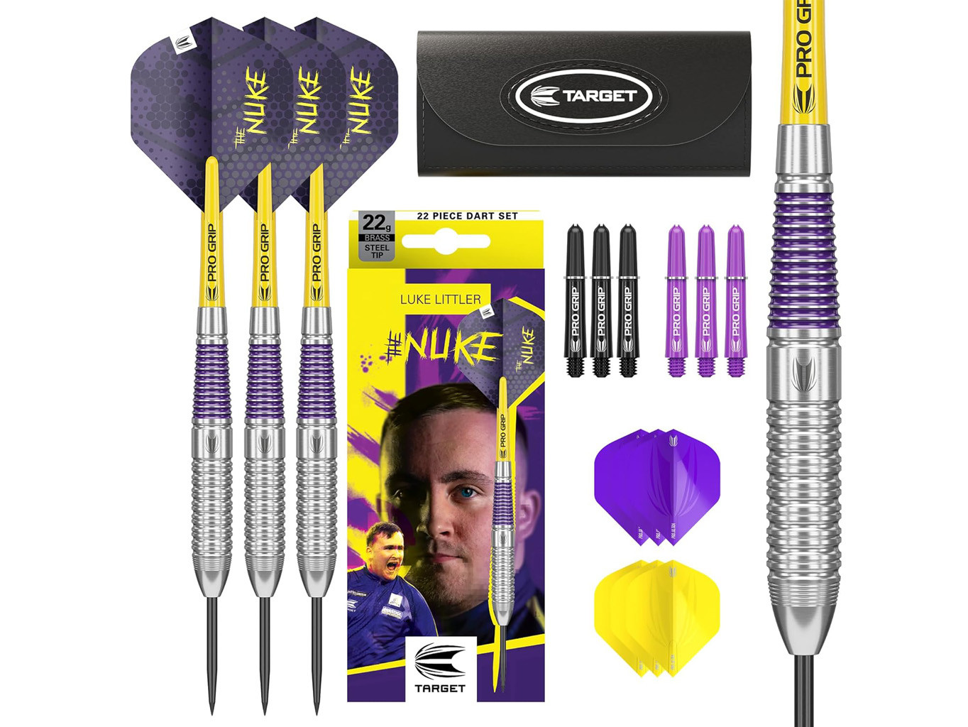 Target Darts Luke Littler Brass Steel 22 g