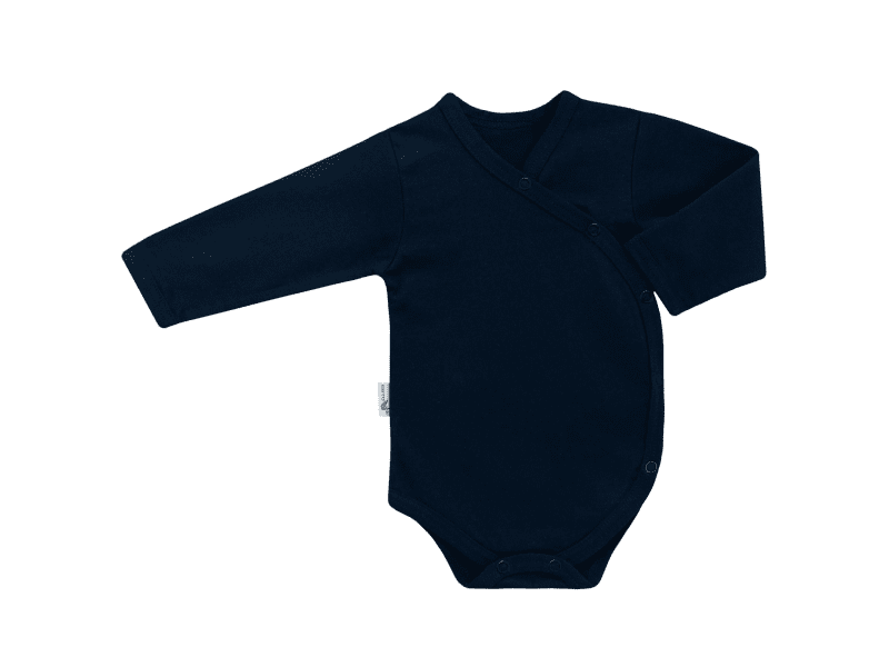 Esito Antibakteriální body zavinovací jednobarevné | tm. modrá 44