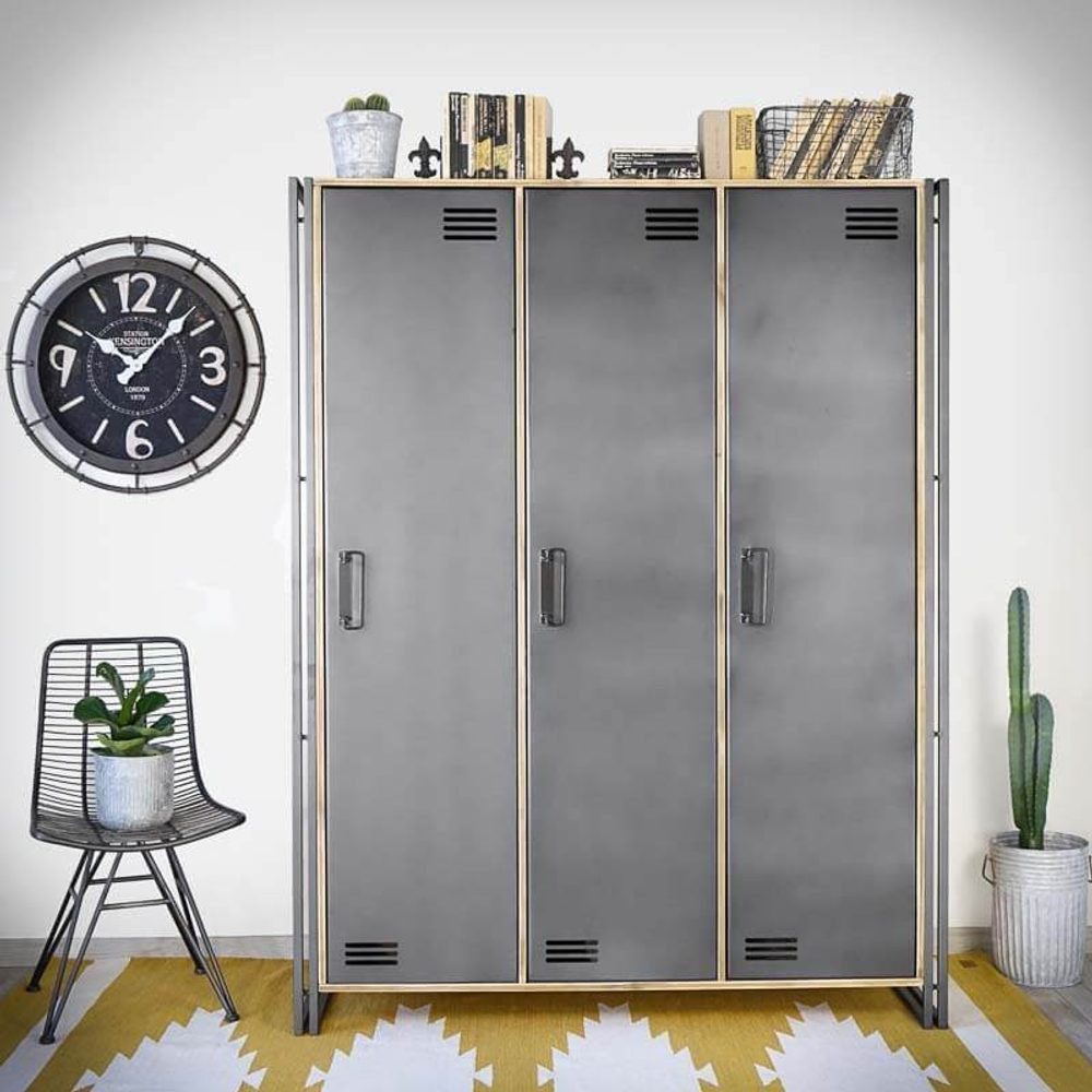 Rustykalneuchwyty INDUSTRIÁLNÍ KOVOVÁ SKŘÍŇ STEEL WOOD 3