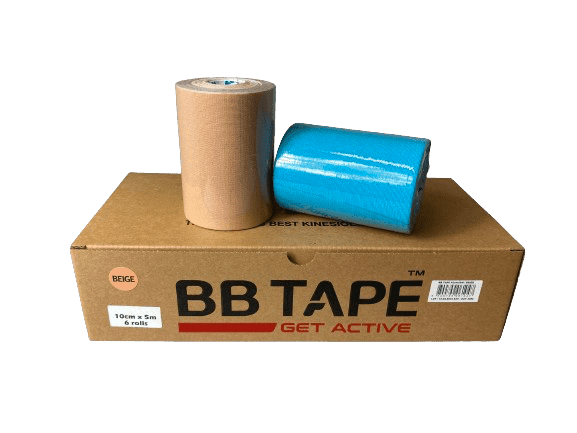 Kineziologický tejp BB Tape 10 cm Barva: modrá